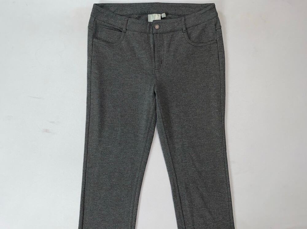 Athleta 349171 Women's Ponte Knit Skinny 5-Pocket Jean Style Pants. Gray, Size 6